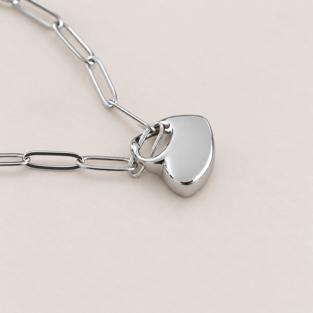 Urn Armband met Hartje – Zilver | Gedenksieraad