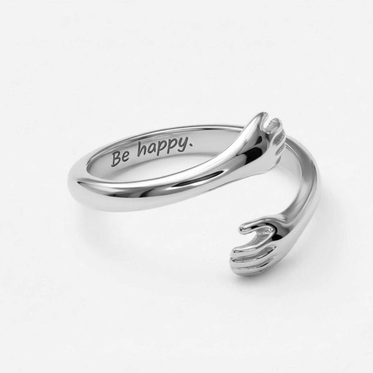 Hug Ring with Personal Engraving