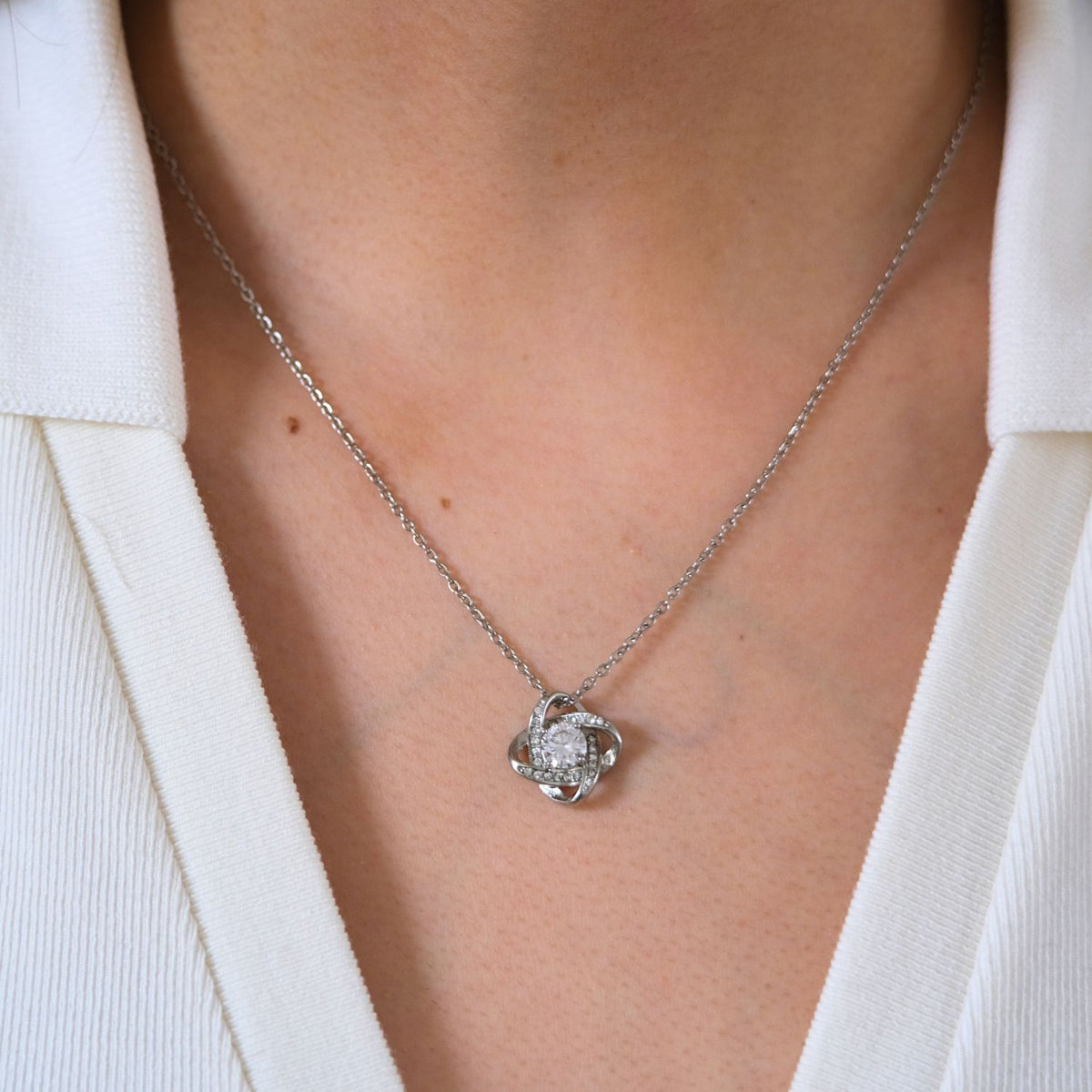 Eeuwige Roos - Liefdesknoop ketting - Aan mijn schat
