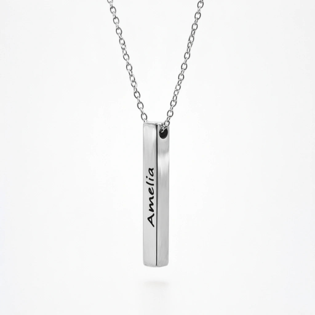 Bar Ketting met Gravure - Persoonlijk Cadeau
