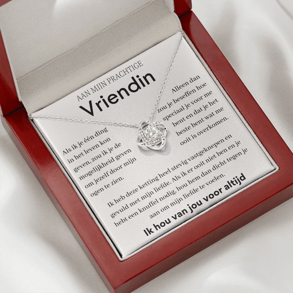 AAN MIJN PRACHTIGE VRIENDIN - Liefdesknoop Halsketting