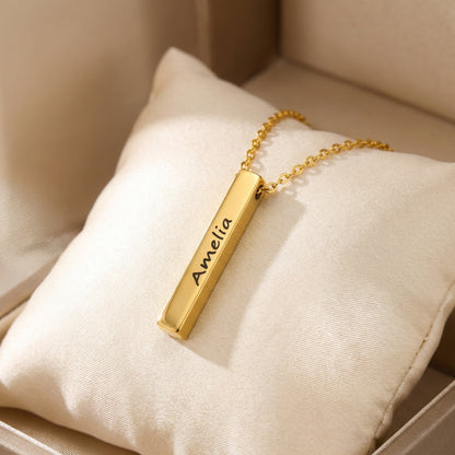 Bar Ketting met Gravure - Persoonlijk Cadeau