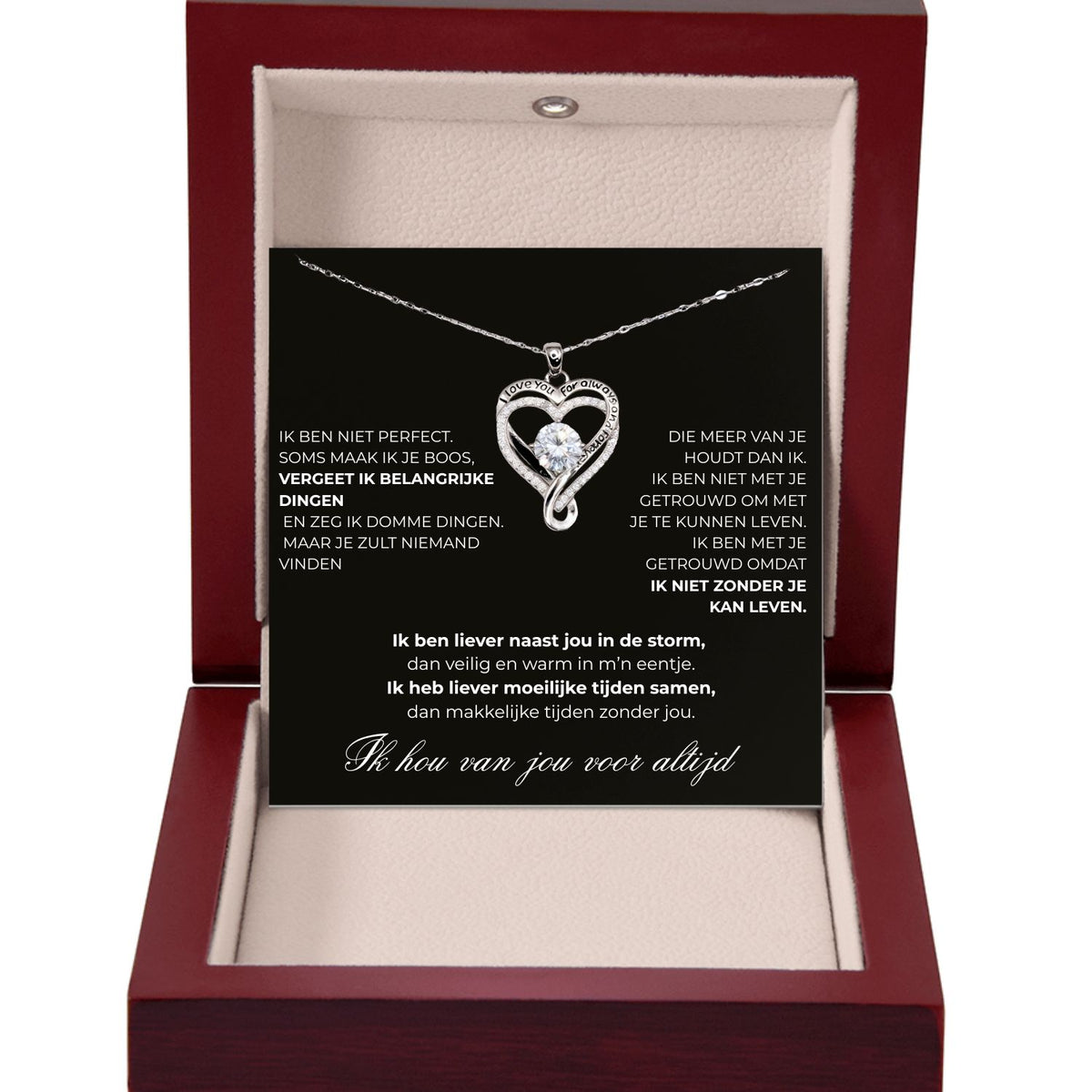 Hart ketting -  Aan mijn Schat