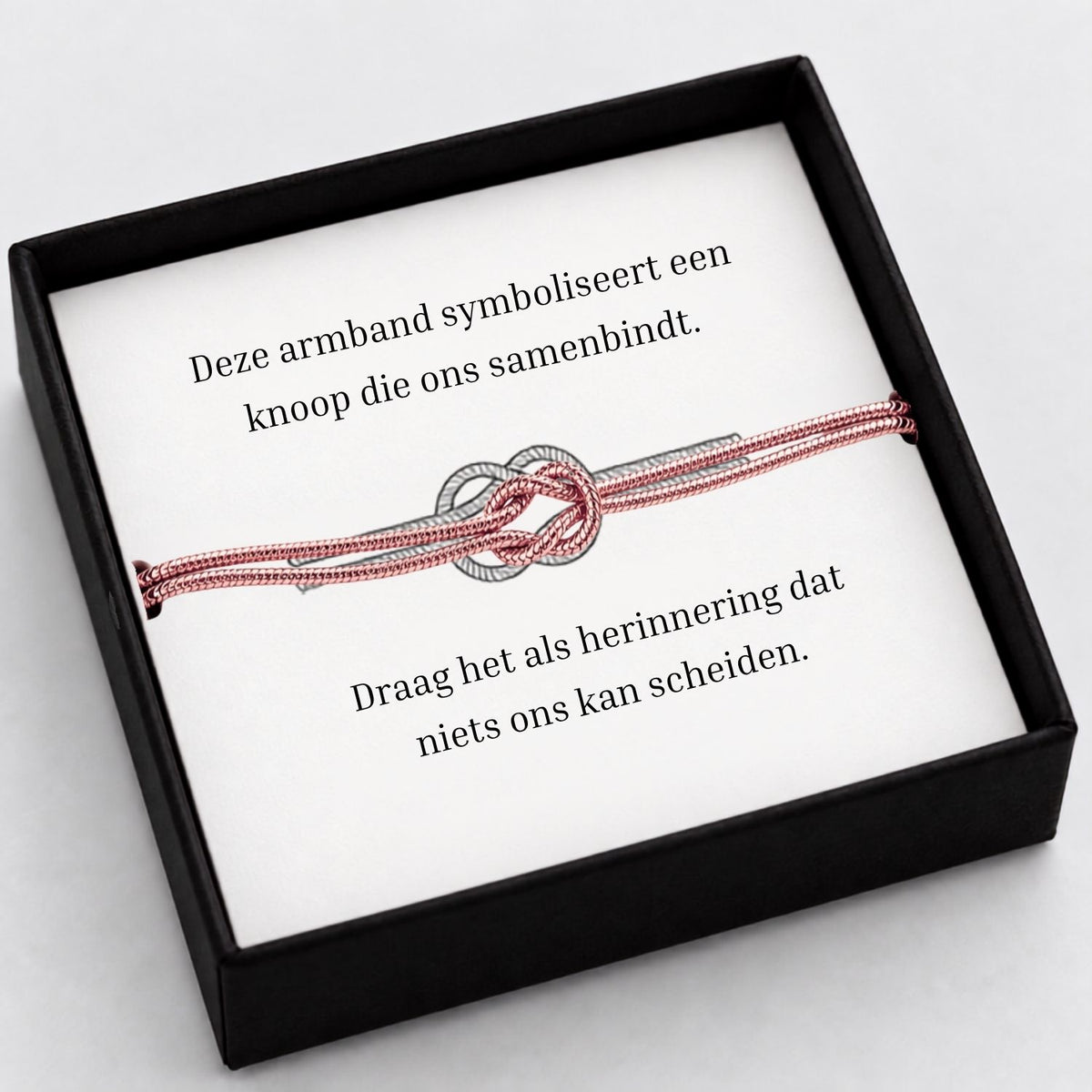 Liefdesknoop Armband Koppelarmband