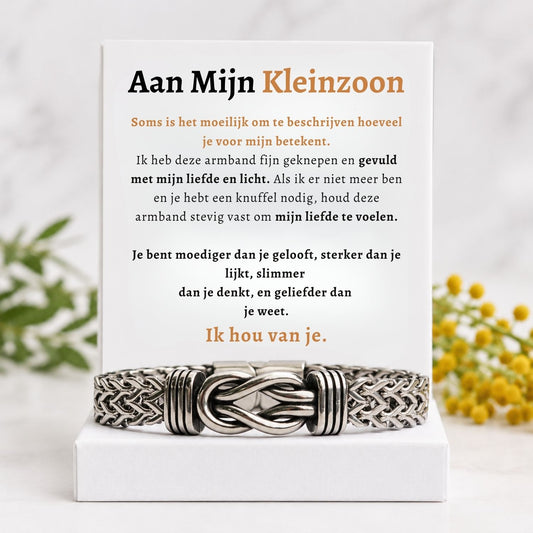 Aan mijn kleinzoon Armband Delux Infinity
