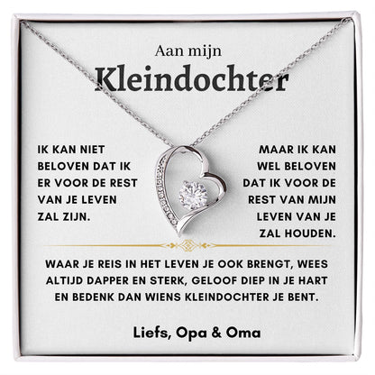 Kleindochter - Hart ketting - Liefs, Opa & Oma