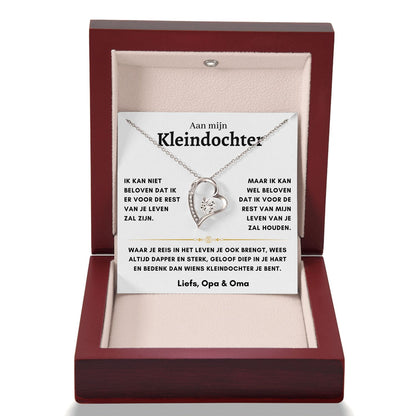 Kleindochter - Hart ketting - Liefs, Opa & Oma