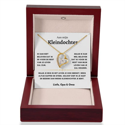 Kleindochter - Hart ketting - Liefs, Opa & Oma