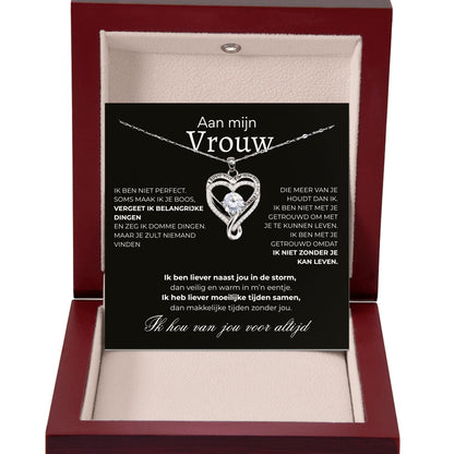 Hart ketting -  I love you for always...