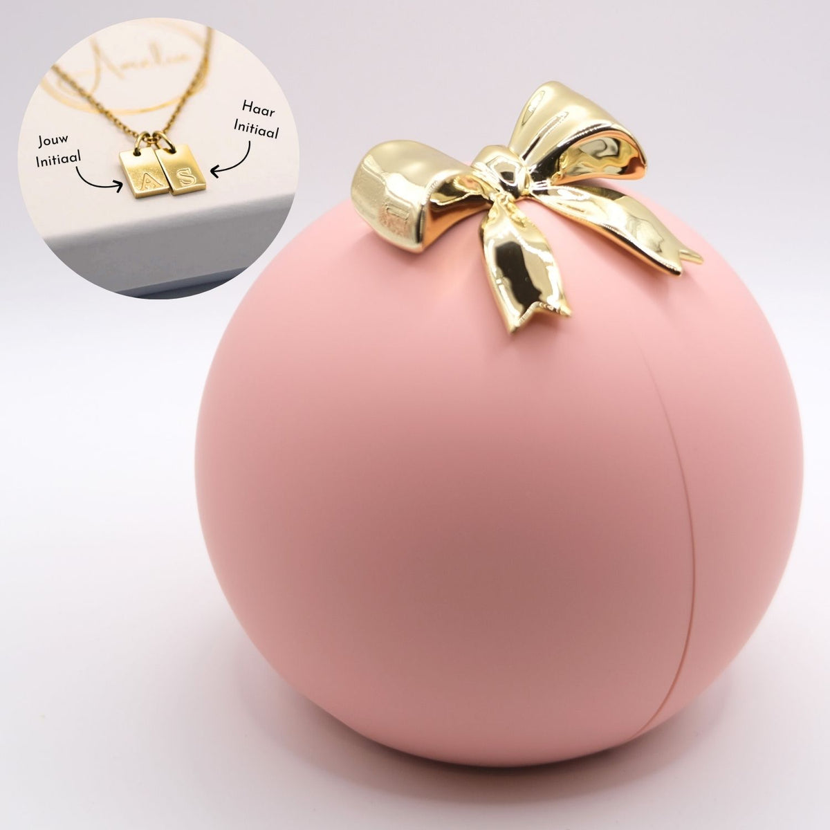 Amelia Rose giftball -  Initialen-ketting