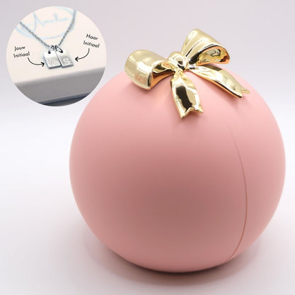 Amelia Rose giftball -  Initialen-ketting