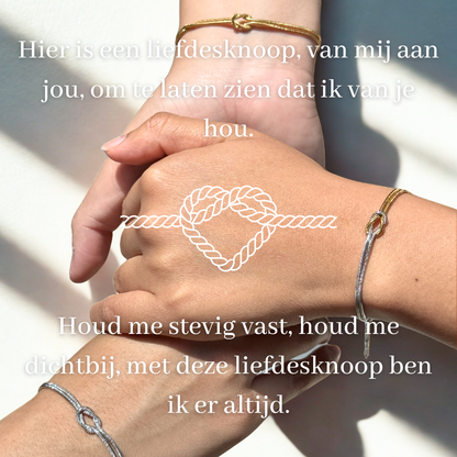 Liefdesknoop Armband - Ben ik er altijd