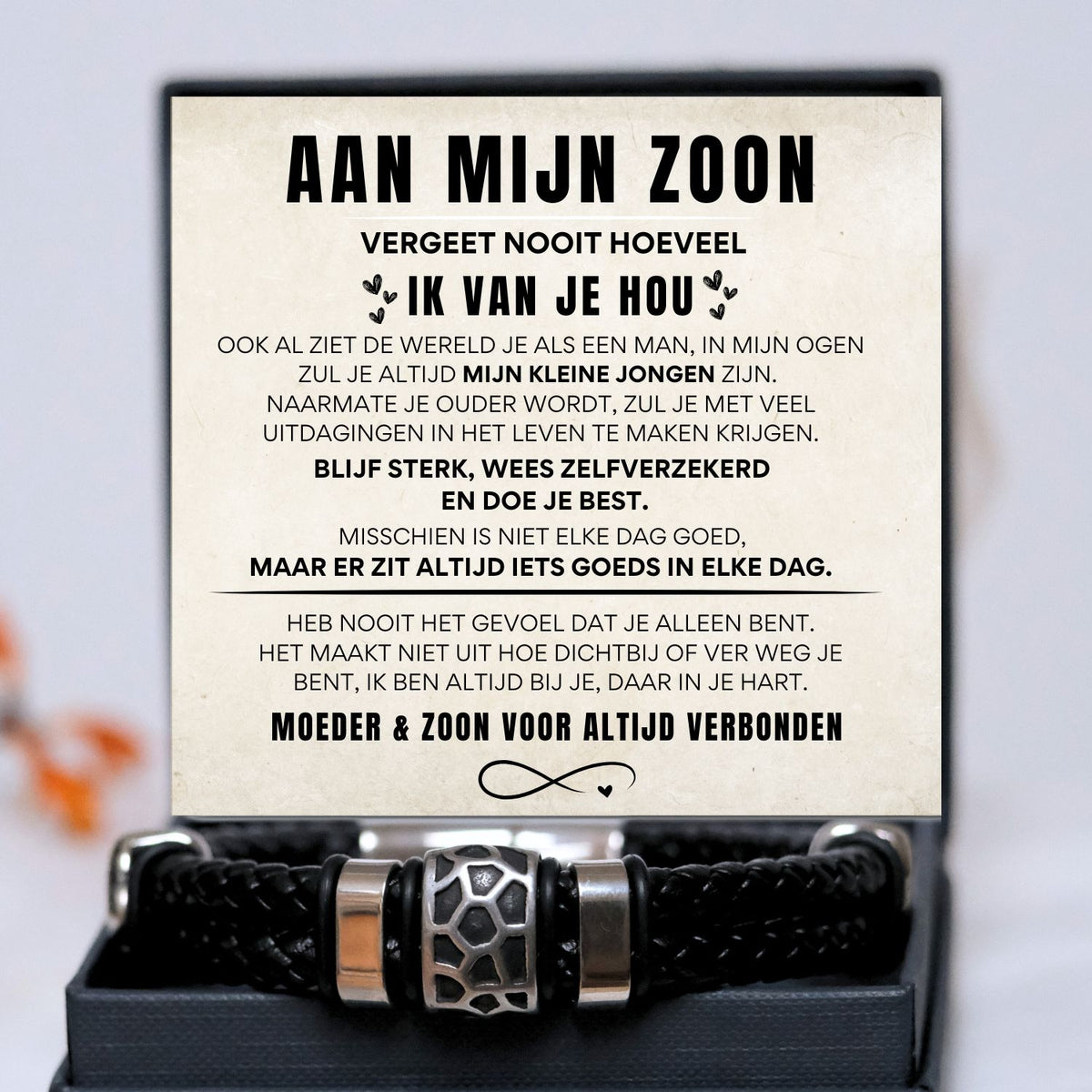 Aan Mijn zoon Armband