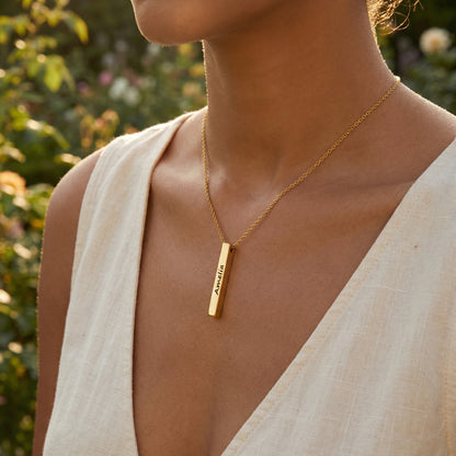 Bar Ketting met Gravure - Persoonlijk Cadeau