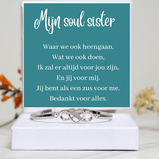 Aan mijn Soul Sister -Infinity  Armband