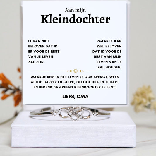 Infinity armband Aan mijn Kleindochter, Reis in het Leven