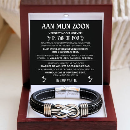 Mijn zoon Armband Infinity  NEW