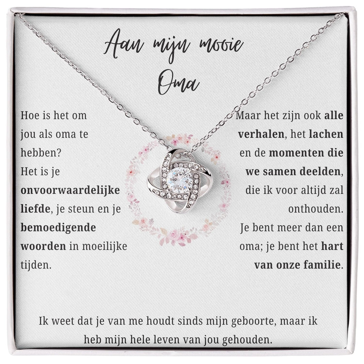 Aan mijn mooie Oma ketting