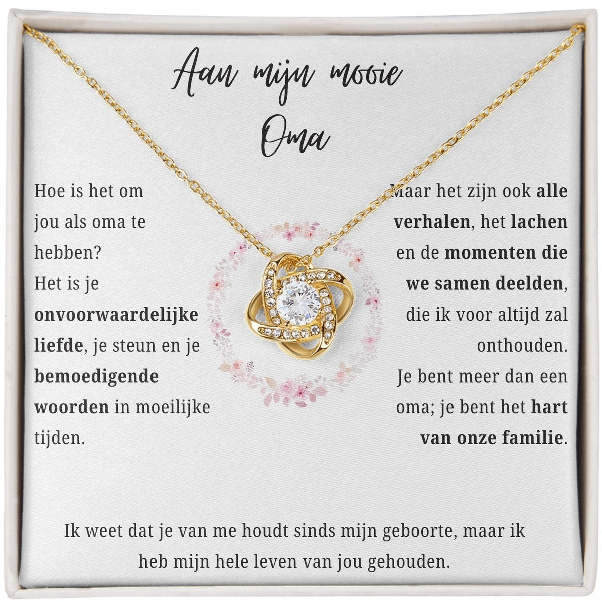 Aan mijn mooie Oma ketting