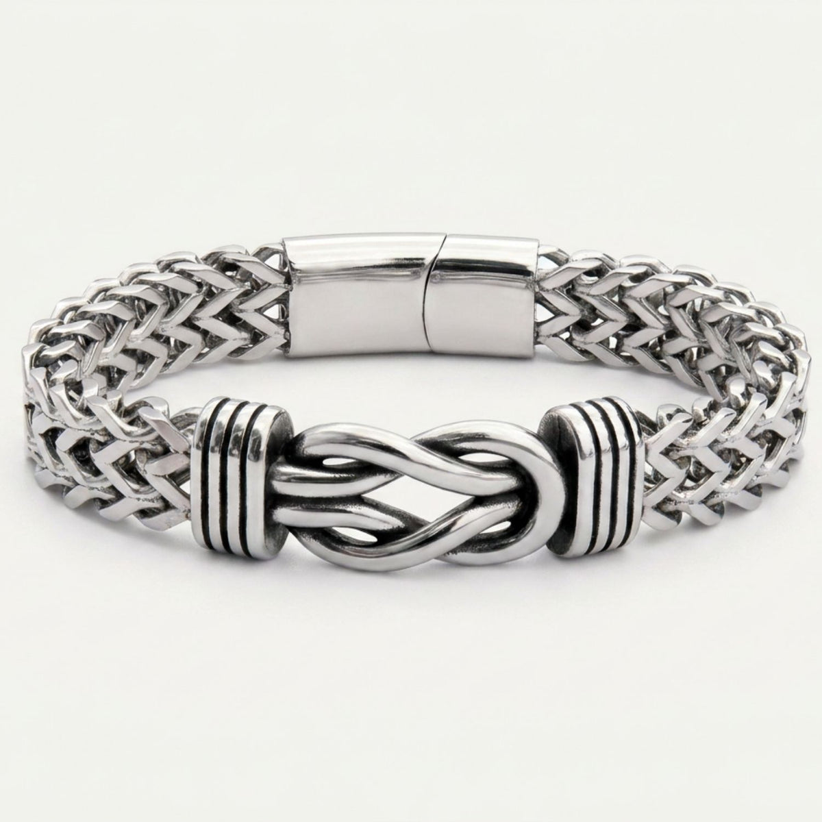 Infinity bracelet styled on wrist