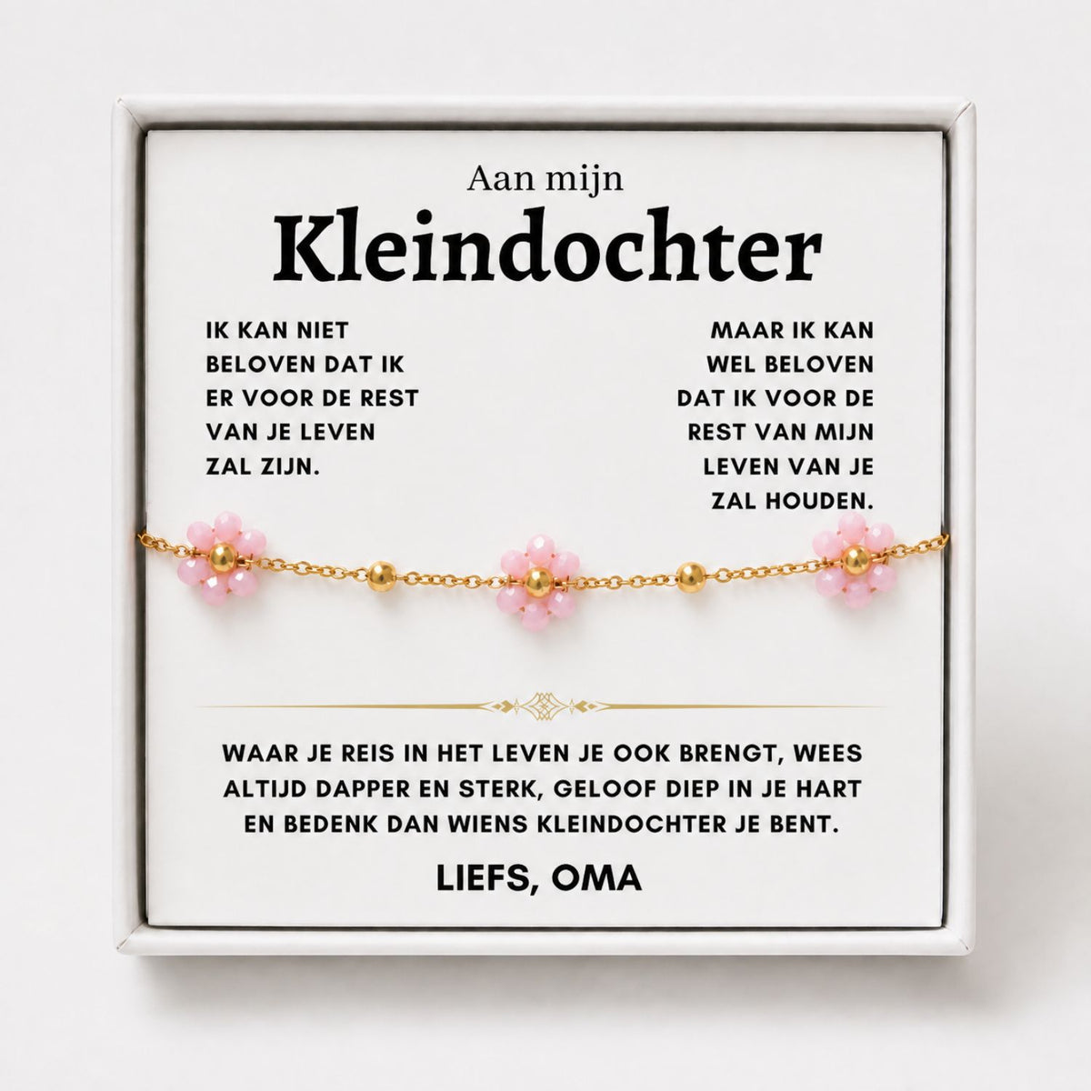 Bloemen Armband - Kaart 1 Reis in het leven