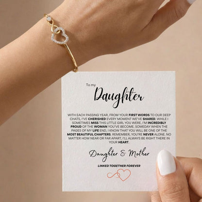 Infinity Bracelet With Engraving - To My Daughter