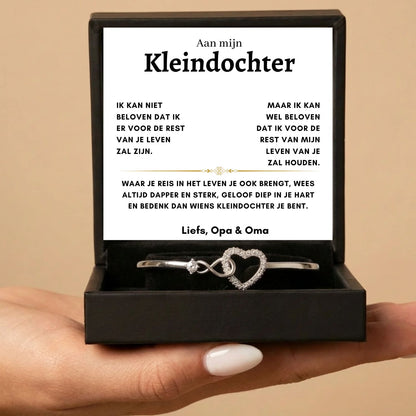 Infinity Armband Met Gravure - Aan mijn Kleindochter