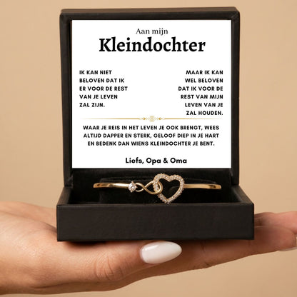 Infinity Armband Met Gravure - Aan mijn Kleindochter