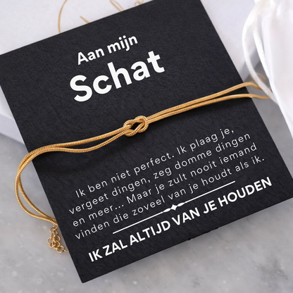 Liefdesknoop Armband - Aan mijn schat
