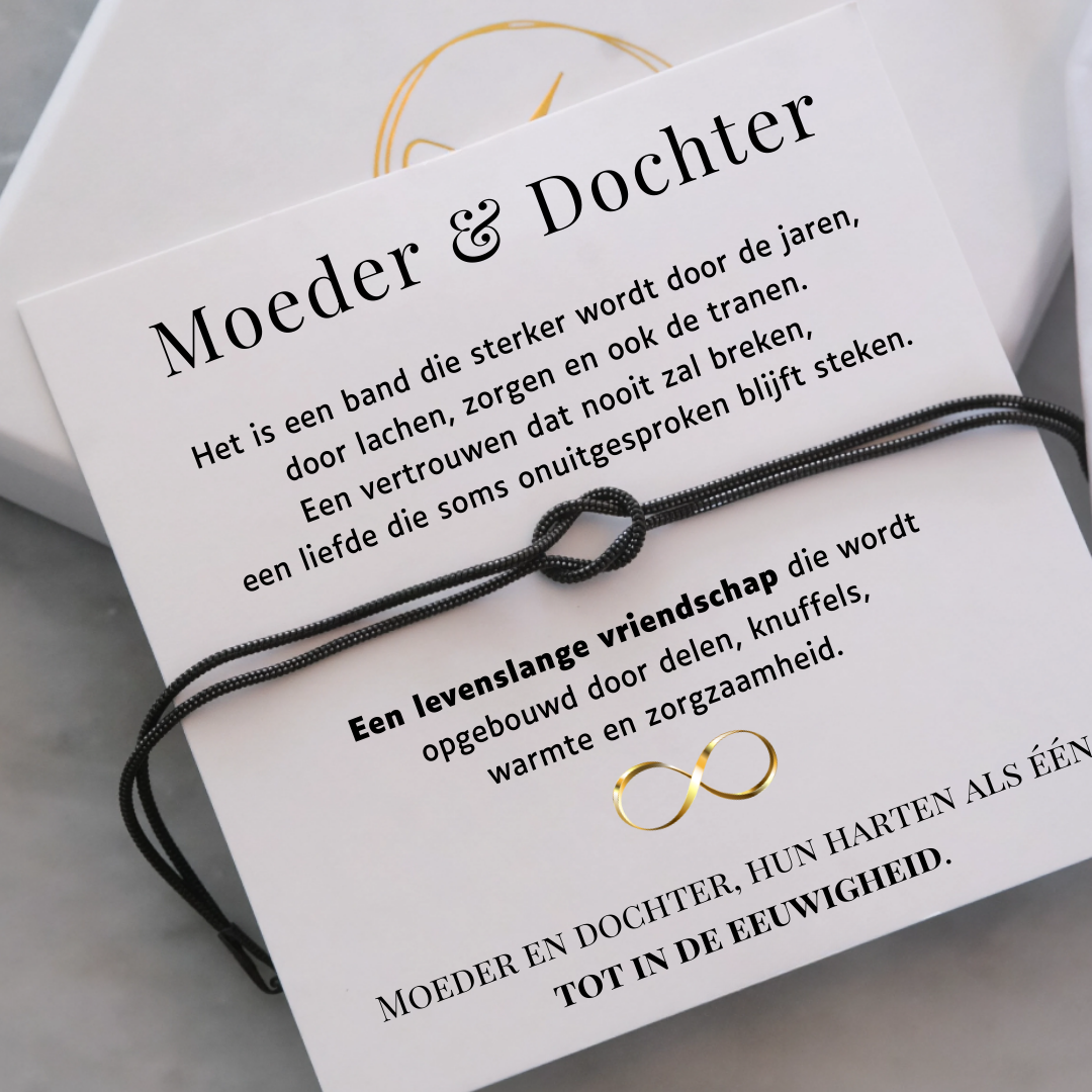 Moeder & Dochter  Armband - Liefdesknoop Armband - Moederdag cadeau