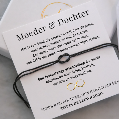 Moeder & Dochter  Armband - Liefdesknoop Armband - Moederdag cadeau