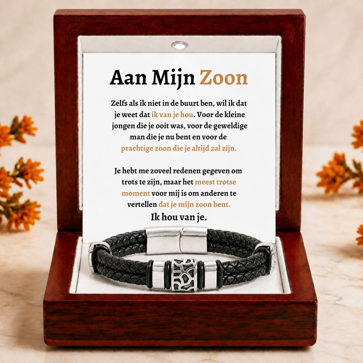 Mijn zoon Armband - Het meest trotse moment