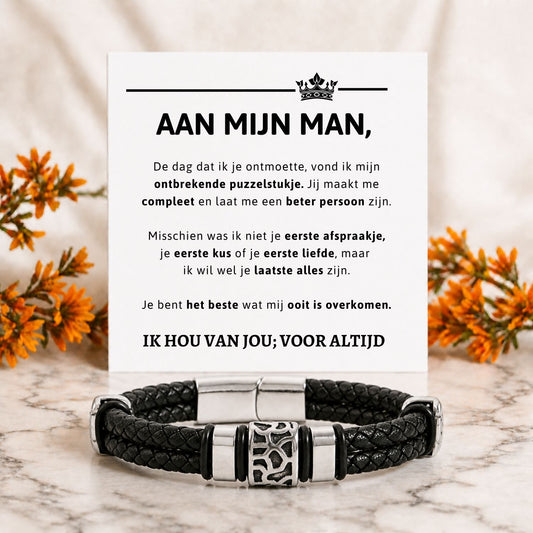 Aan mijn Man Armband Nieuw
