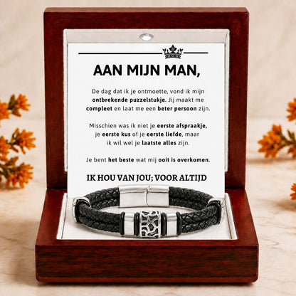 Aan mijn Man Armband Nieuw