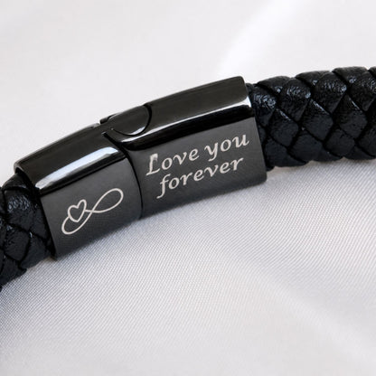 Zwarte Gevlochten Armband NEW - Aan Mijn Schat