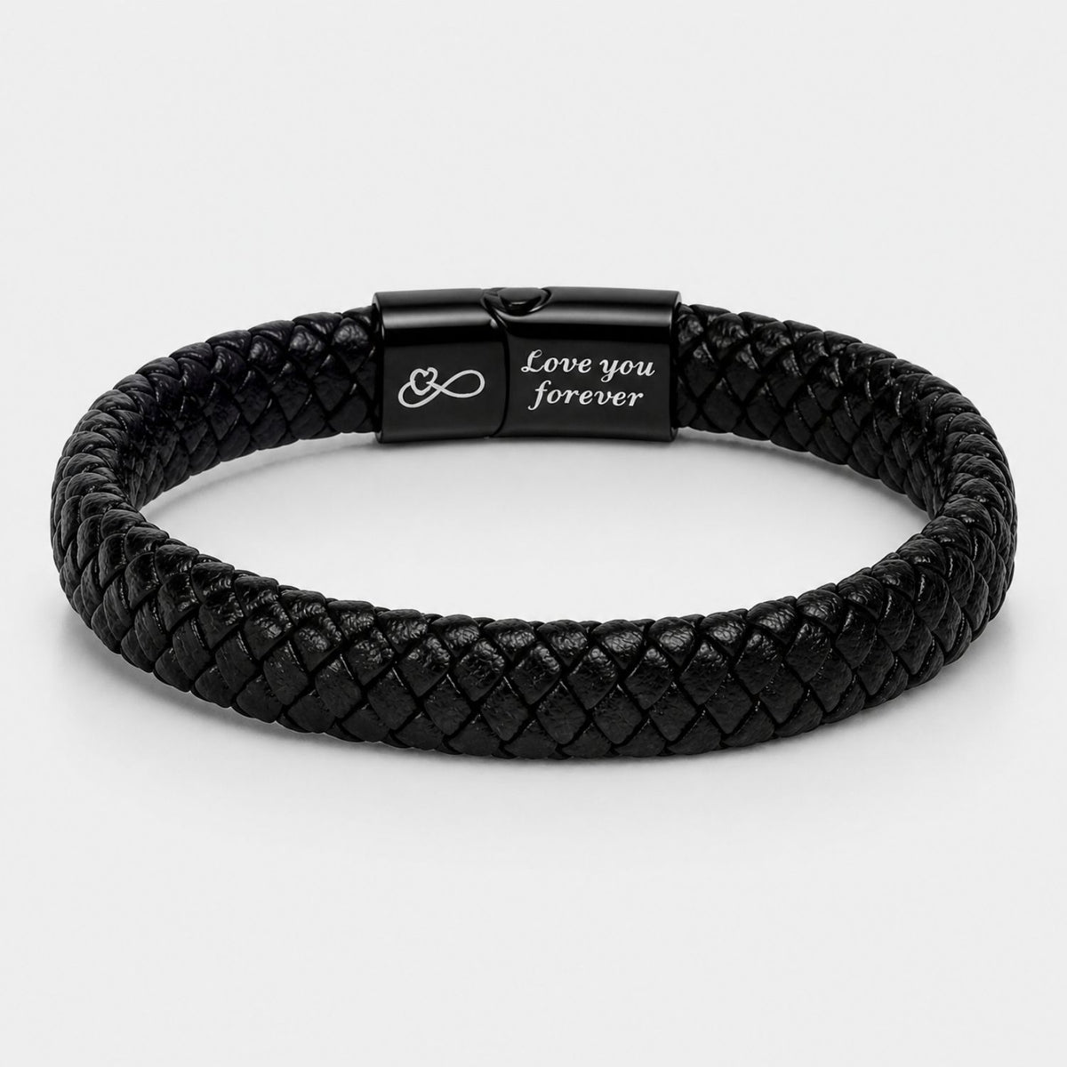 Zwarte Gevlochten Armband NEW - Aan Mijn Schat