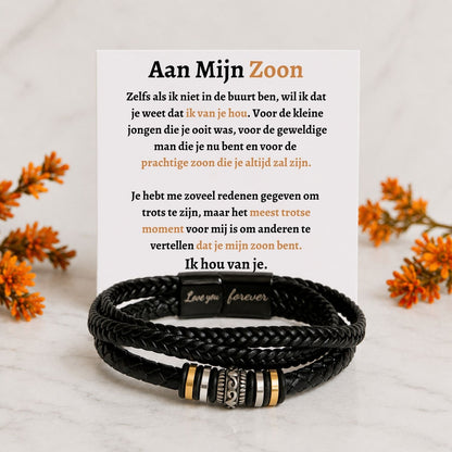 Mijn zoon Armband - Het meest trotse moment