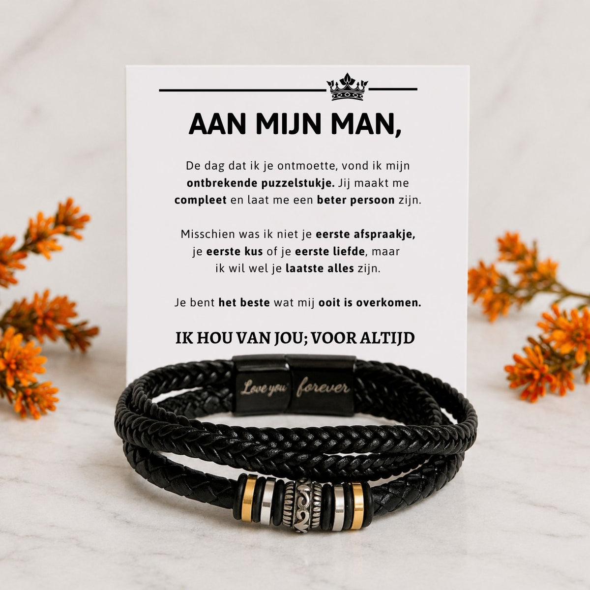 Aan mijn Man Armband
