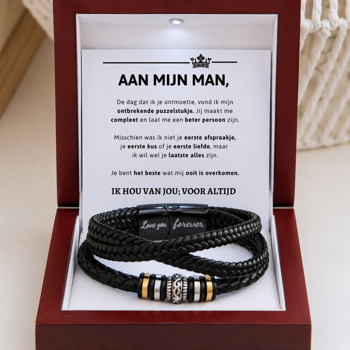 Aan mijn Man Armband