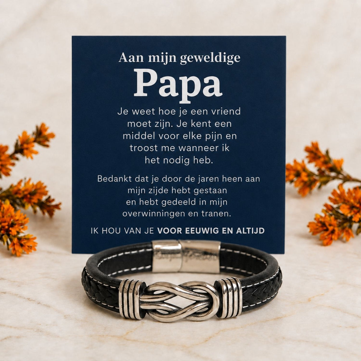 Aan mijn Papa- Infinity Armband