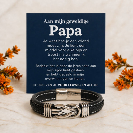 Aan mijn Papa- Infinity Armband