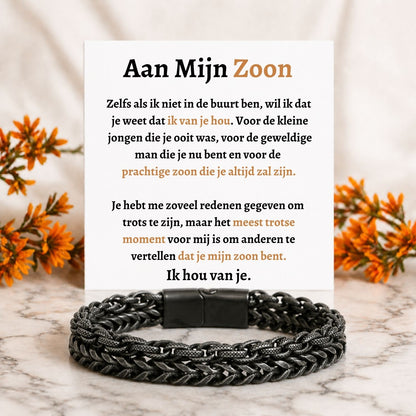 Aan mijn Zoon - Armband  double chain