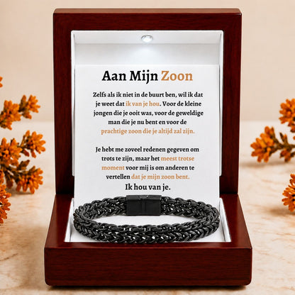 Aan mijn Zoon - Armband  double chain