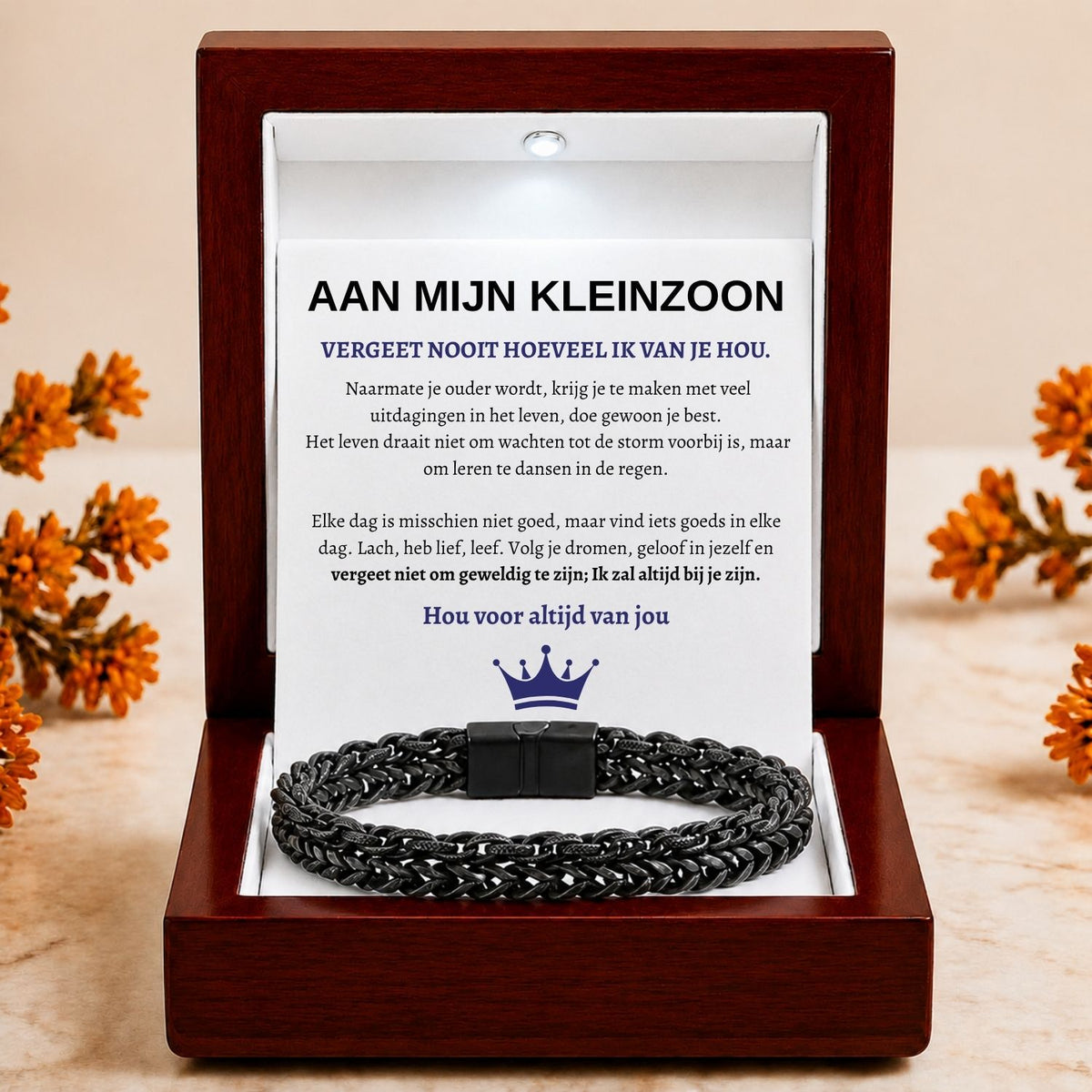 Aan Mijn Kleinzoon -  Armband double chain