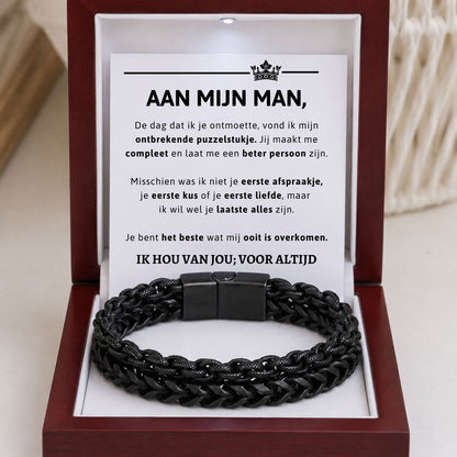 Aan mijn Man - Armband double chain