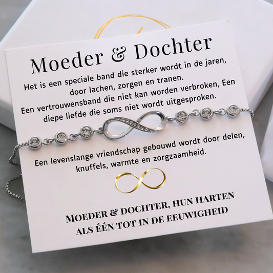 Aan mijn Kleindochter- Infinity Armband - Liefs opa & oma