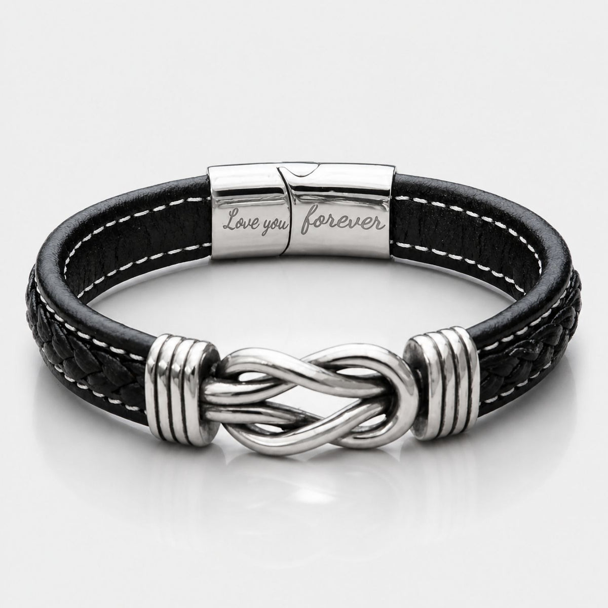 Infinity bracelet close-up detail