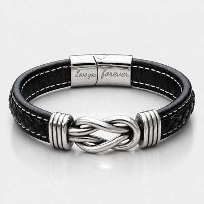 Infinity bracelet close-up detail