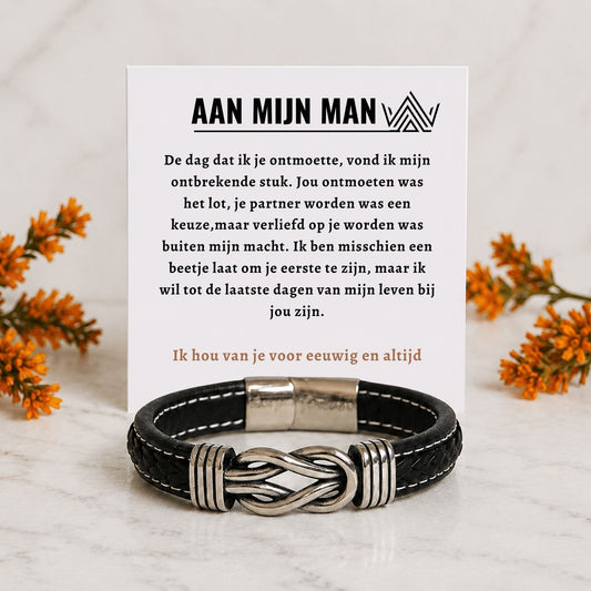Aan mijn Man Armband Infinity
