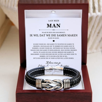 Aan mijn Man- Infinity Armband